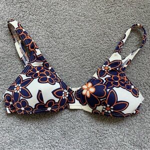 Vintage 1960s Floral Bikini Top